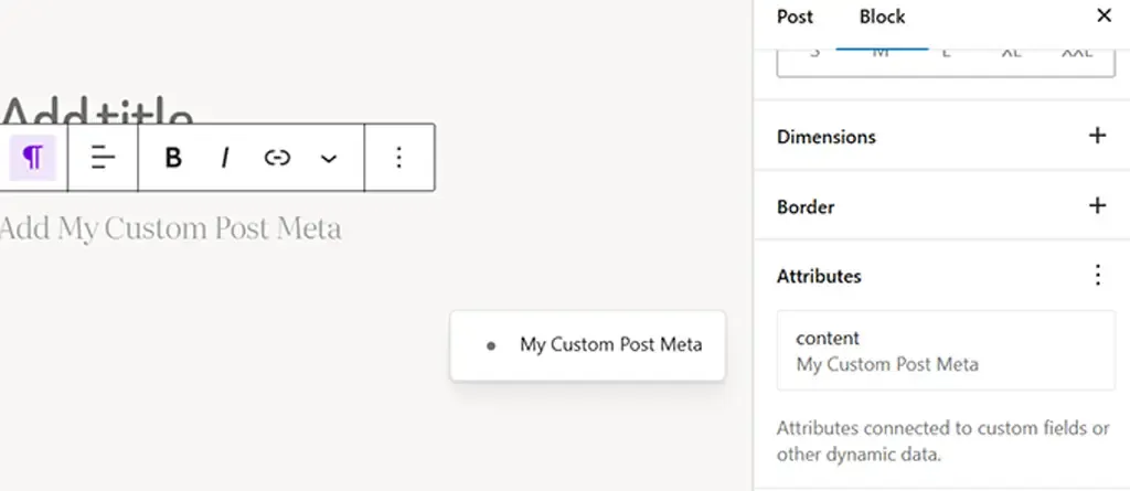 Manage Block Bindings Directly