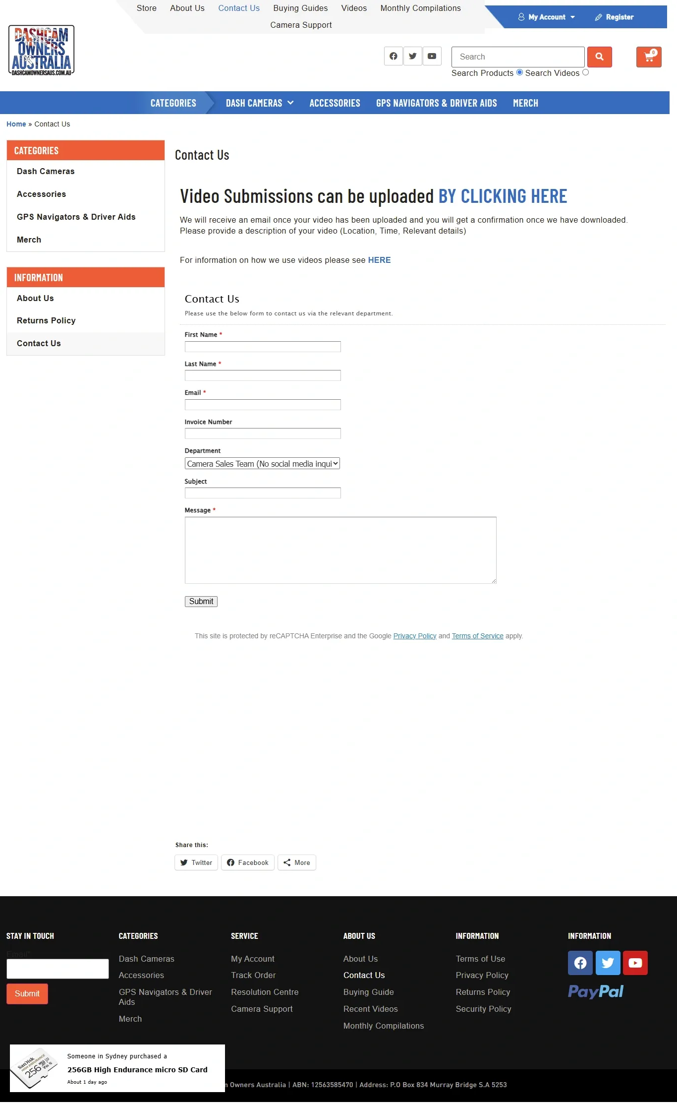 Dashcamownersaus contact Dashcamownersaus contact
