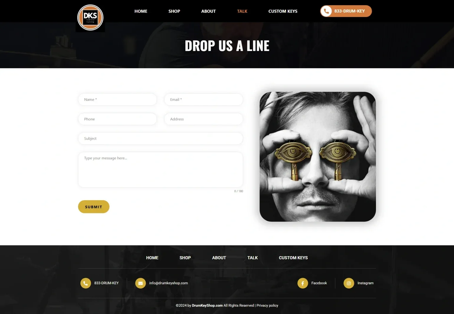 Drumkeyshop contact Drumkeyshop contact