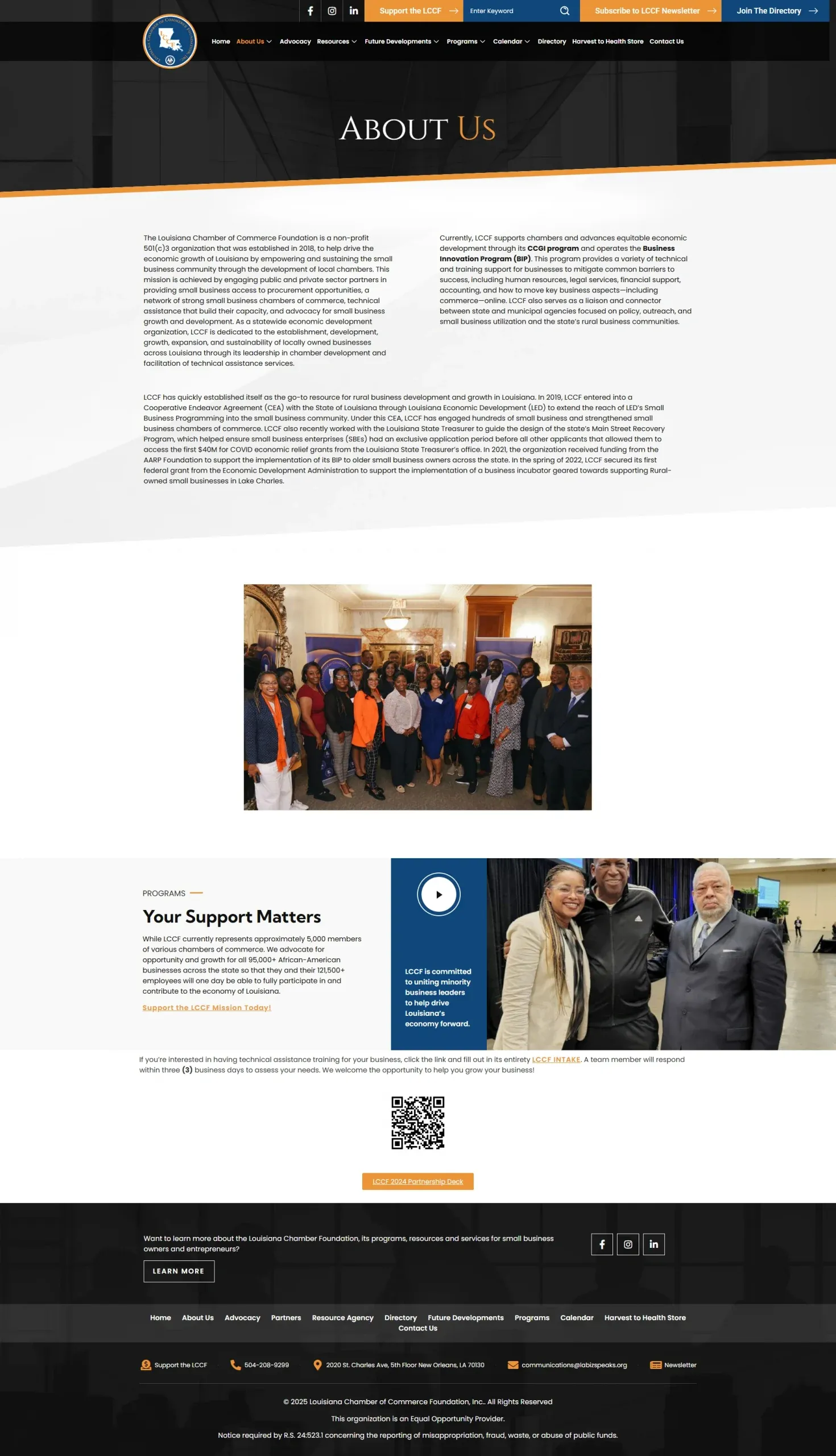 Lachamber foundation about Lachamber foundation about