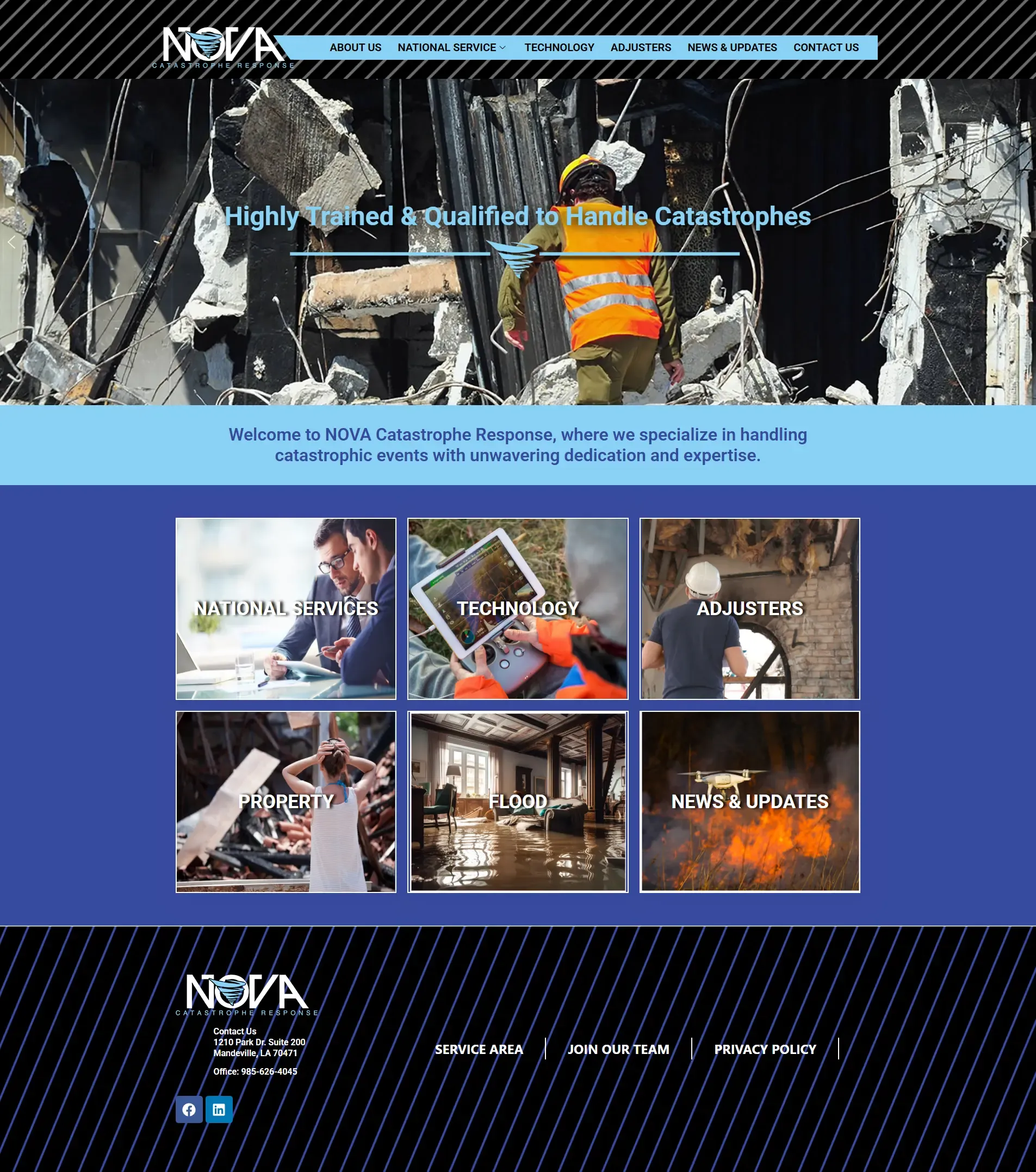 Novacatresponse home page Novacatresponse home page