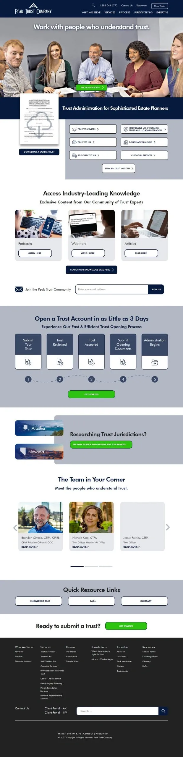Peak trust company home Peak trust company home