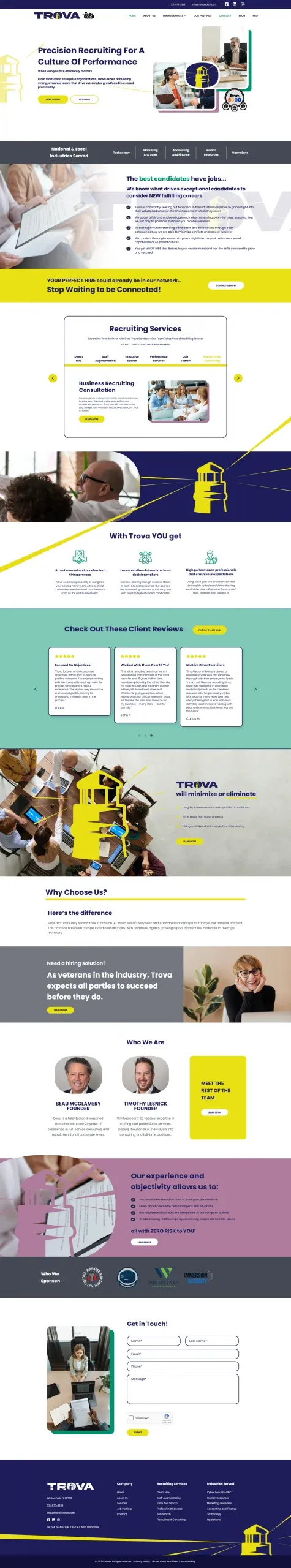 Trova search homepage Trova search homepage