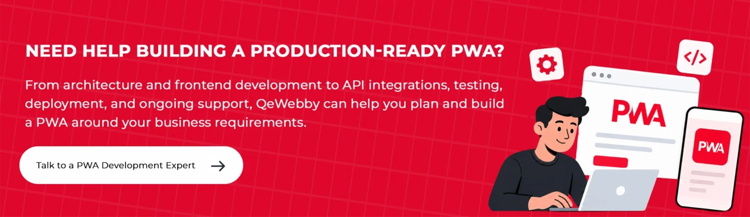 Talk to a PWA Development Expert new